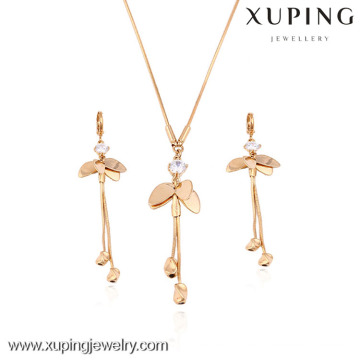 63422-Xuping Stilvolle Gold Schmuck-Set, Modeschmuck Schmuck-Set